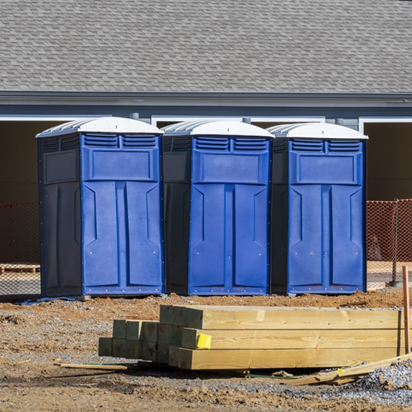 are there any restrictions on where i can place the portable toilets during my rental period in Pottersdale